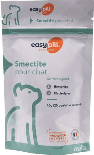 [3387] Easypill "Smectite Chat" (20 boulettes) - Osalia