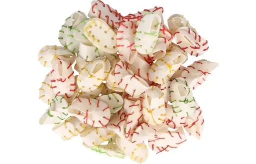 [3479] Friandises à mâcher "Chaussure" en pack (7 cm x 50) - Flamingo