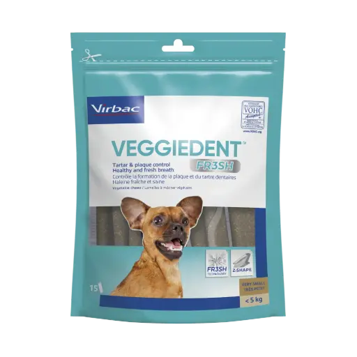 [3736_8878] Lamelles Veggiedent Fresh (XS) - Virbac