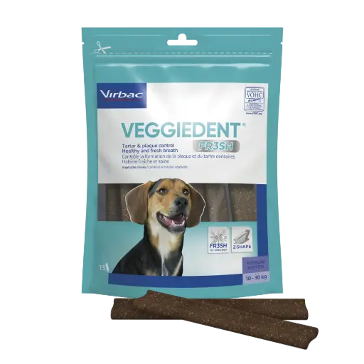 [3736_8880] Lamelles Veggiedent Fresh (M) - Virbac