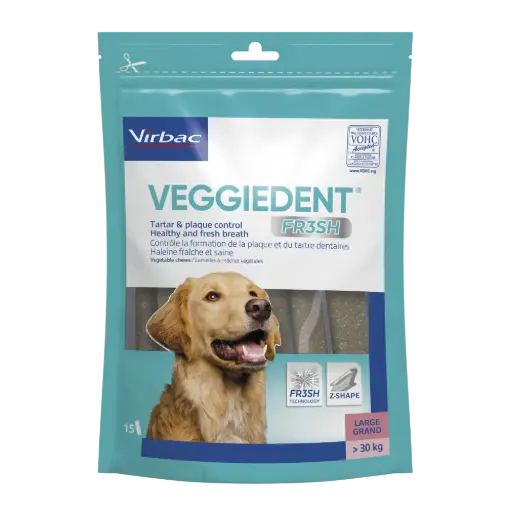 [3736_8881] Lamelles Veggiedent Fresh (L) - Virbac
