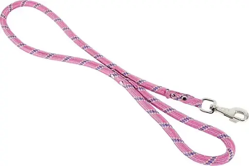 [3863_12995] Laisse nylon corde 1.3 cm /6 m (Rose) - Zolux