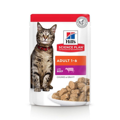[4050] Feline Adult Sachet repas Multipack (12 sachets 85 g) - Hill's Science Plan