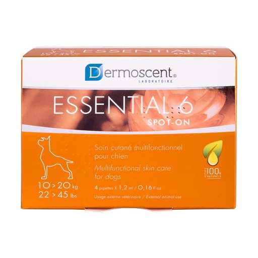 [4368] Essential 6 Spot-On 10-20 kg (4 pipettes) - Dermoscent