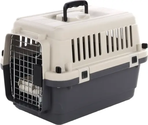 [4636_10073] Cage de transport "Nomad" IATA pour chat/petit chien (XS) - Flamingo