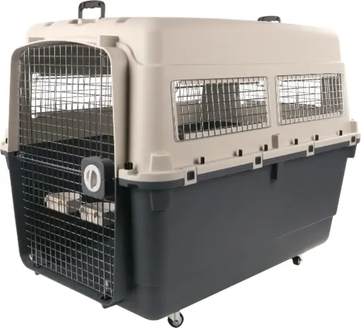 [4636_15099] Cage de transport "Nomad" IATA pour chien (XXXL) - Flamingo