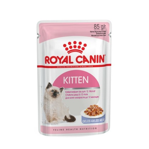 [4641] Feline Nutrition Kitten "en gelée" (12 sachets 85 g) - Royal Canin