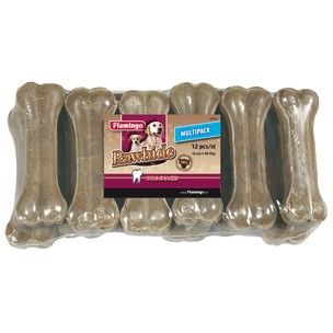 [4757] *Lot de 12* Os à mâcher 100% peau de Buffle (12 cm)