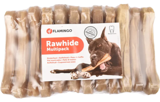 [4757] *Lot de 12* Os à mâcher 100% peau de Buffle (12 cm)