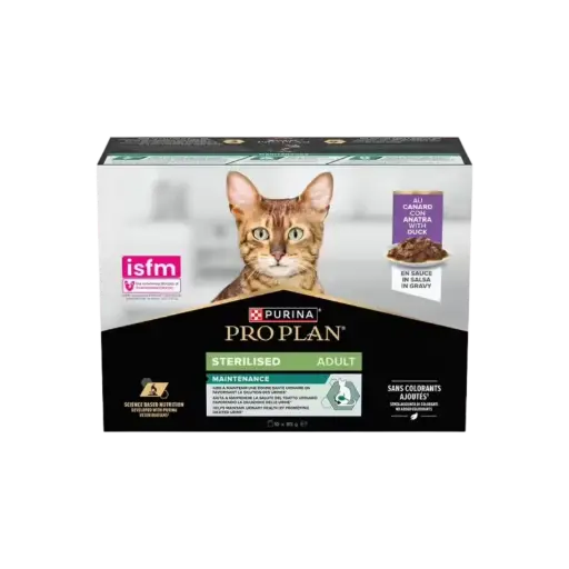 [52129] NutriSavour Cat Adult au Canard (10 sachets 85 g) - Pro Plan
