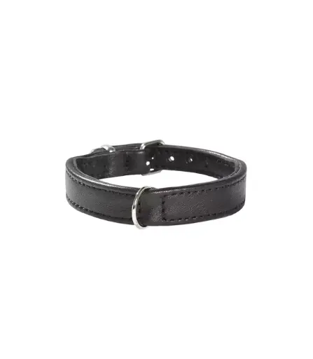 [5214_11194] Collier "Escapade"' en cuir d'agneau - Bobby (Coloris : Gris | Taille : 45)