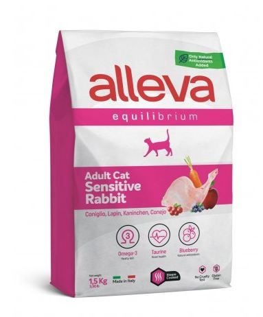 [52169-002] Croquettes Digestion Sensible Lapin Adulte Chat (1.5 kg) - Alleva Equilibrium