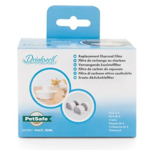 [5306] 4 filtres à charbon de rechange "Drinkwell Avalon/Pagoda"