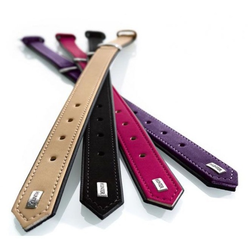 [5367_11557] Collier "Softie" en nubuck - Framboise (Taille 60) - Hunter