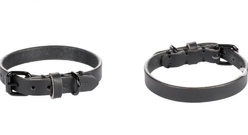 [53866-006] Collier Leano noir (S/M) - Flamingo