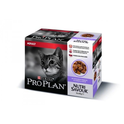 [53893] Cat Nutrisavour Dinde (10 sachets 85 g) - Pro Plan