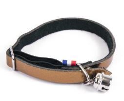 [53966-003] Collier cuir Dakota (Bleu) - Martin Sellier
