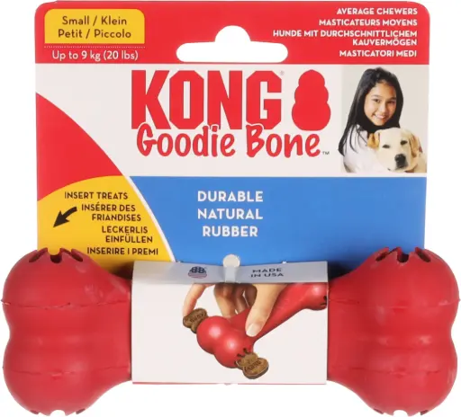 [53977] Goodie Bone - Jouet Os Rouge (taille S) - Kong