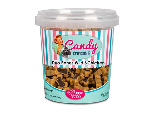 [53985] Candy Duo Bones Gibier & Poulet (500 g) - Vadigran