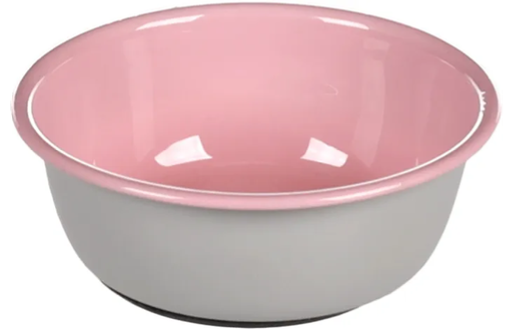 [53994] Gamelle "Meow" gris clair & rose - Flamingo
