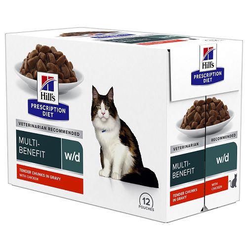 [54030] Hill's Prescription Diet Feline W/D Multi-Benefit Biome (12 sachets 85 g) - Hill's