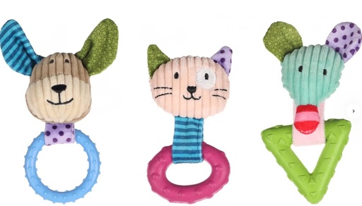 [54037] Jouet chiot iraja chien, chat et souris - Flamingo