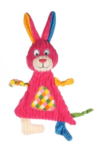 [54045] Jouet Kareau Lapin Rose - Flamingo
