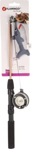 [54055] Jouet Rodney Requin Canne à pêche gris - Flamingo