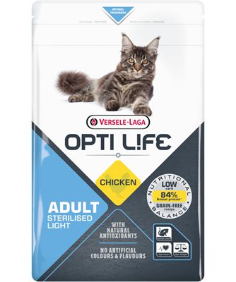 [54070-002] Opti Life Cat Sterilised/Light (2.5 kg) - Versele Laga