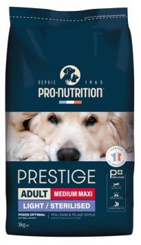 [54181-002] Prestige Chien Light Medium/Maxi (15 kg) - Pro-Nutrition Flatazor