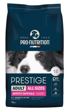 [54184-002] Prestige Chien Exigent (3 kg) - Pro-Nutrition Flatazor