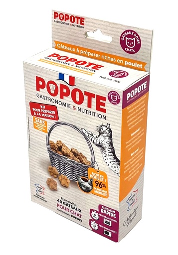 [54202] Kit de préparation Popote Chat au poulet (200 g) - Brandy