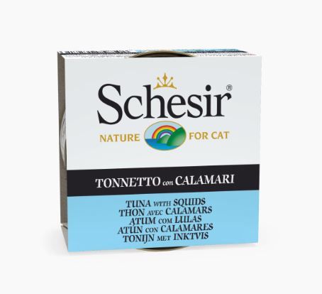 [54270] Boite de pâtée pour chat 85 g "Thon avec Calamars" - Schesir
