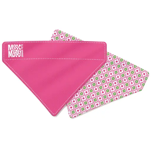 [54296-002] Bandana réversible Rétro rose (S) - Max & Molly
