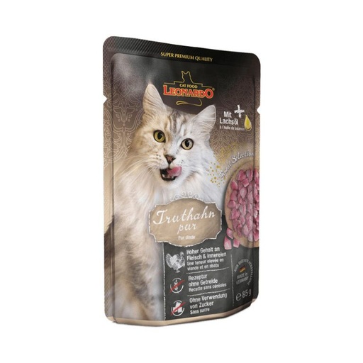 [54357] Sachet de viande pour chat adulte (85 g) - Leonardo