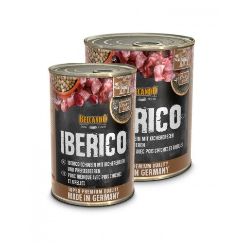 [54364-002] SUPER PREMIUM Porc ibérique avec pois chiches et airelles (400 g) - Belcando