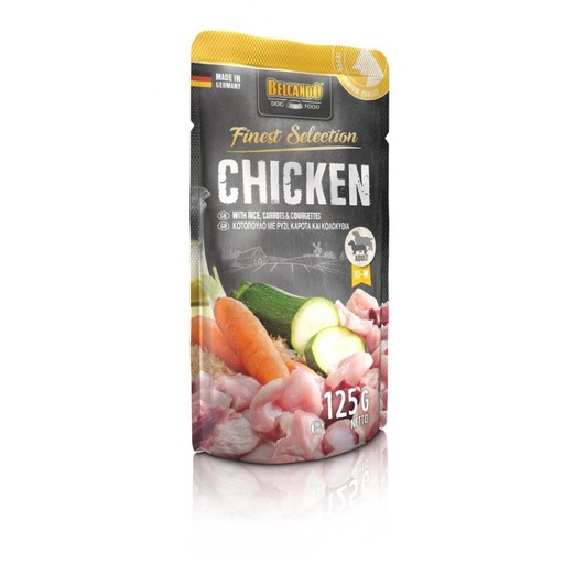 [54382-002] Sachet Finest Selection Poulet avec riz et carottes (125 g) - Belcando