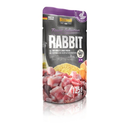 [54391] Sachet Finest Selection Lapin avec millet et patate douce (125 g) - Belcando