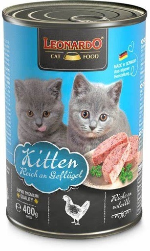 [54405-002] Pâtée pour chaton riche en volaille (400 g) - Léonardo
