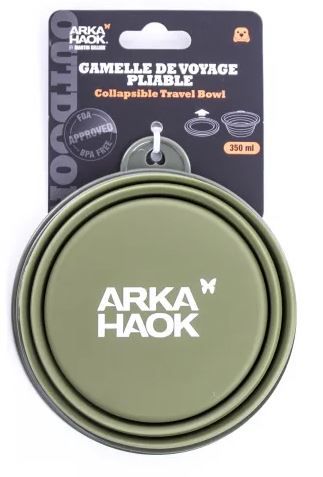 [54496-002] Gamelle de voyage en silicone kaki (350 ml) - Martin Sellier