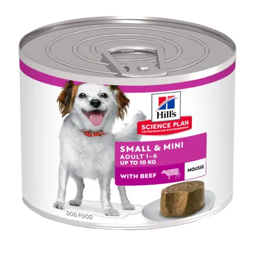 [54690] Small & Mini - Mousse pour chien adulte de Petites et Très Petites races (200 g)