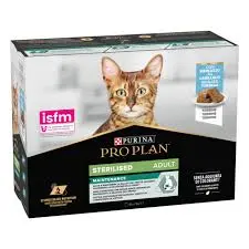 [54774] Nutrisavour Adult sterilised Terrine pour chat au cabillaud (10 sachets 75 g) - Pro Plan