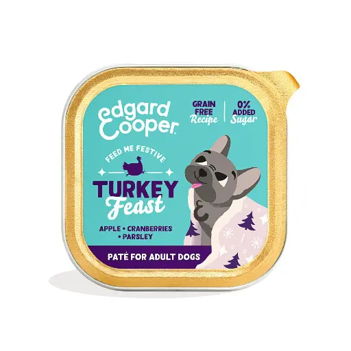 [54802] Pâtée Festive pour chien à la Dinde (150 g) - Edgard & Cooper