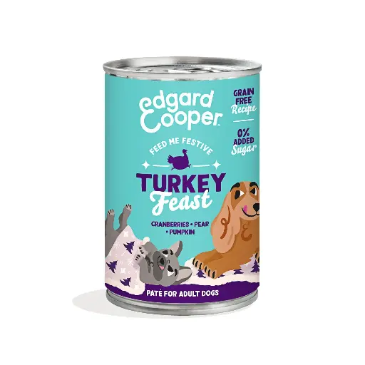 [54804] Pâtée Festive à la Dinde (400 g) - Edgard & Cooper