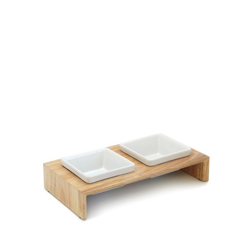 [54903-002] Gamelle Bois et Céramique Double (400 ml) - Hamiform