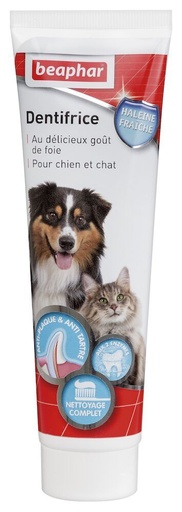 [54910] Dentifrice Chien/Chat goût foie (100 g) - Beaphar