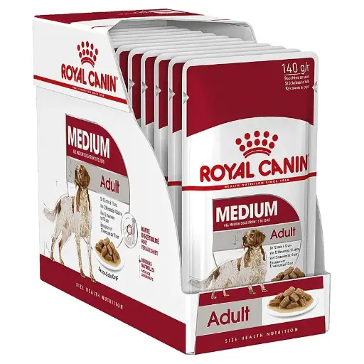 [54935] Medium adult en sauce (10 sachets 140 g) - Royal Canin