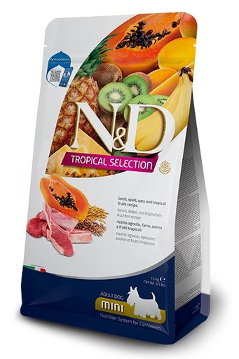 [54997-001] Chien mini tropical selection adulte (5 kg) - Farmina