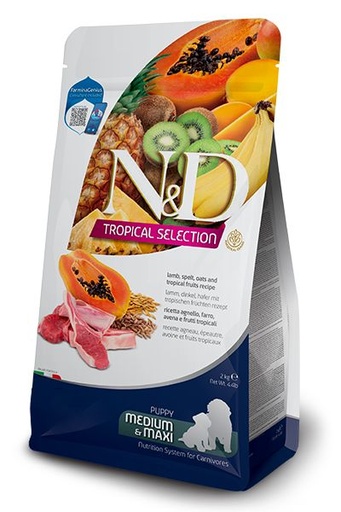 [55025-002] Chiot medium & maxi tropical selection (2 kg) - Farmina