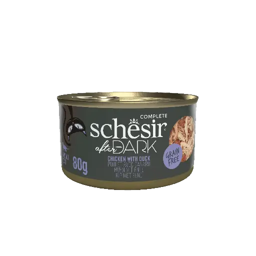 [55030] Boite After Dark Poulet/Canard en bouillon Chat (80 g) - Schesir